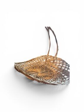 Woven Rattan Hanging Basket - Natural Brown